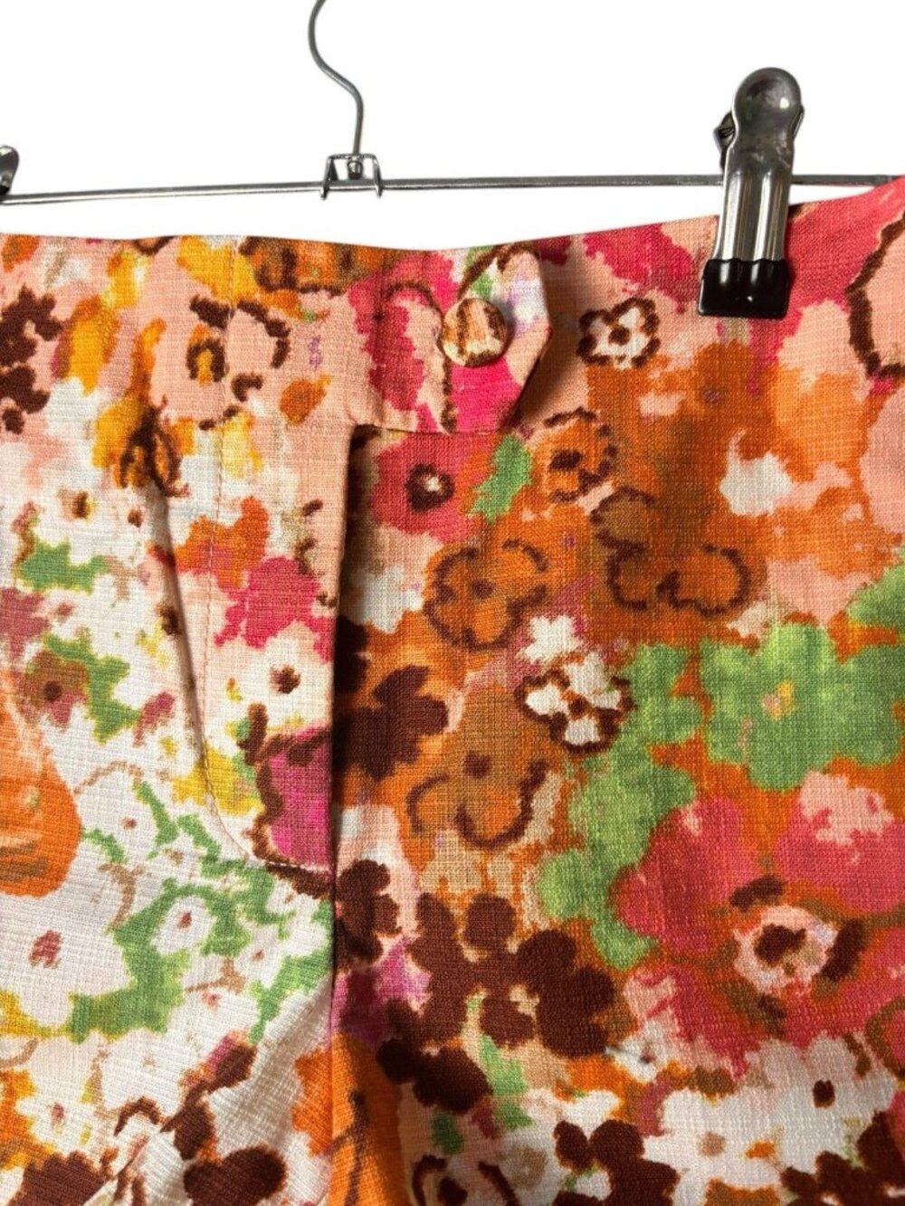 J.Crew Floral Shorts Women’s Size 4 Pink Orange Cotton Summer Casual - Picture 2 of 11